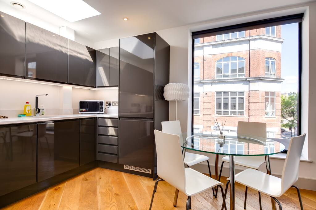 The kitchen has everything you need.