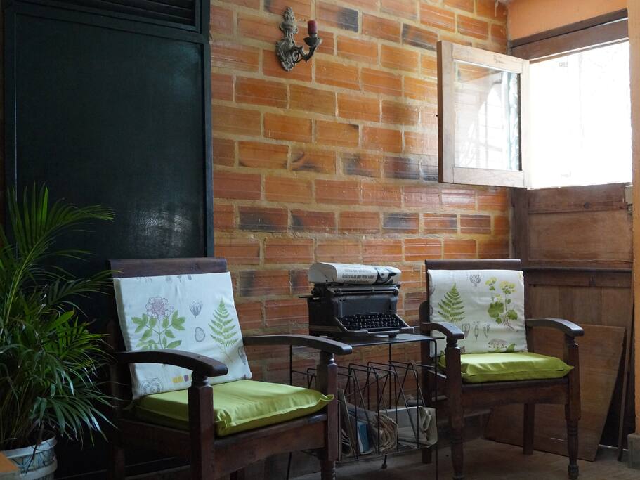 Sala de la casa, estilo vintage.