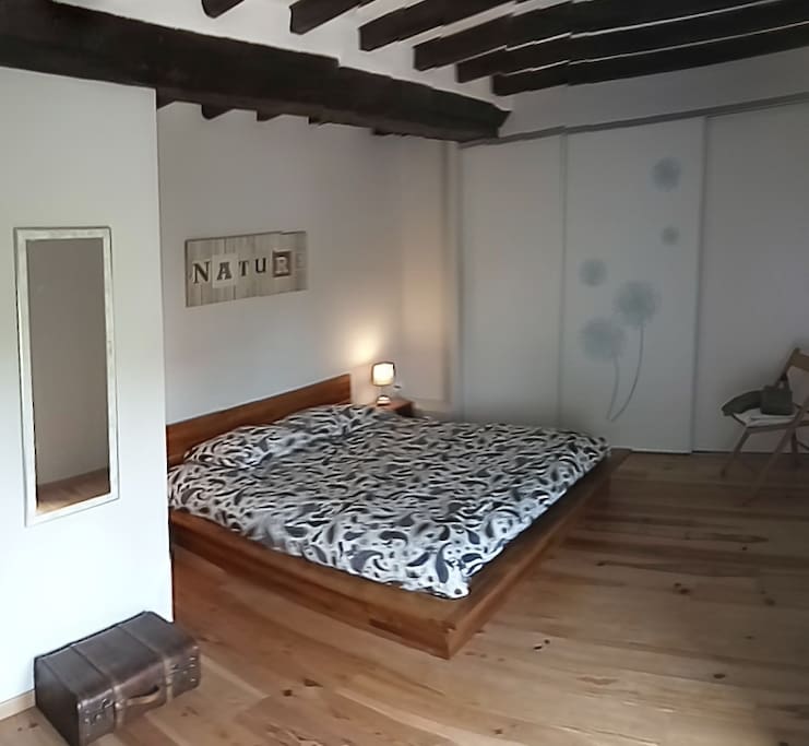 chambre "nature" avec lit double 160x200