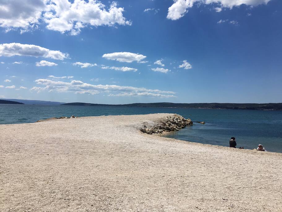 The beach