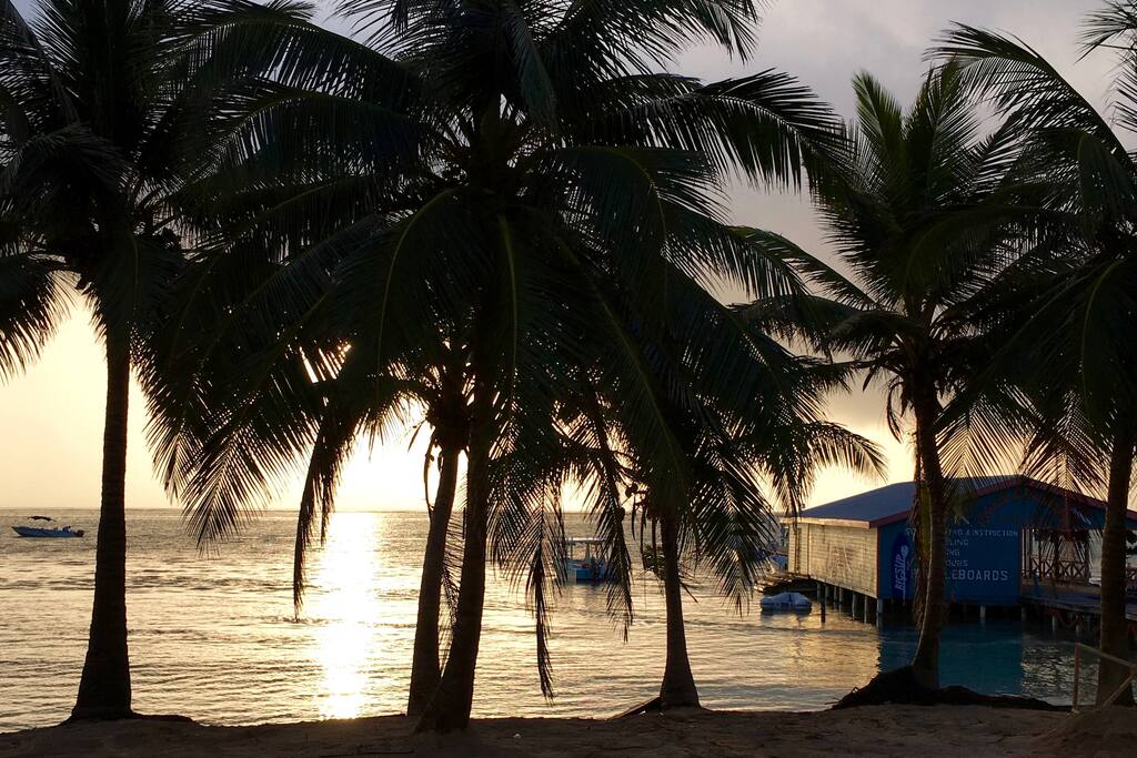 Beautiful sunrises right in front of the Palapa House!
