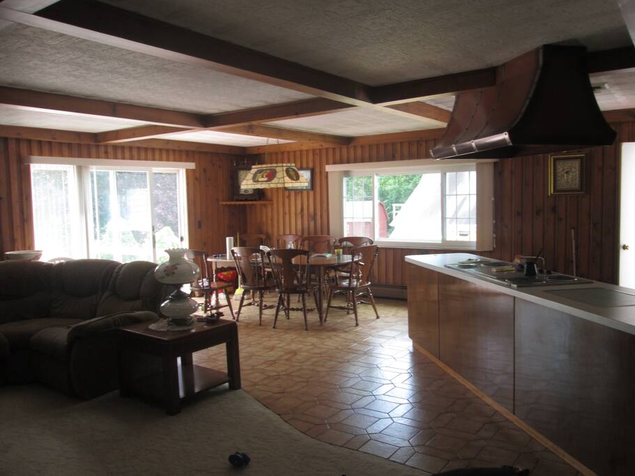 Living room and a part of a kitchen