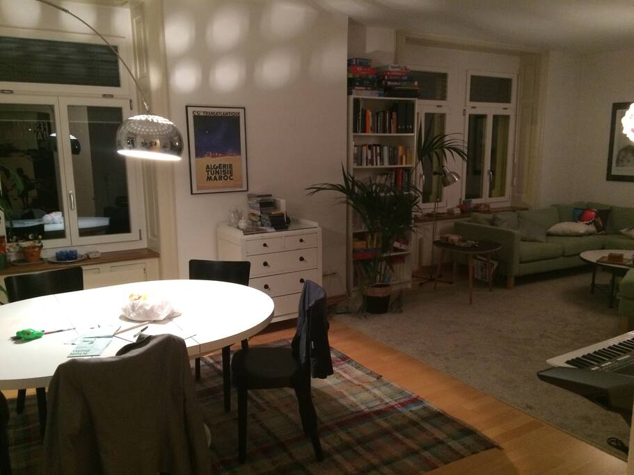 living and dining