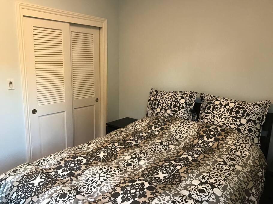 Bedroom #1 with Queen Size Bed and Closet