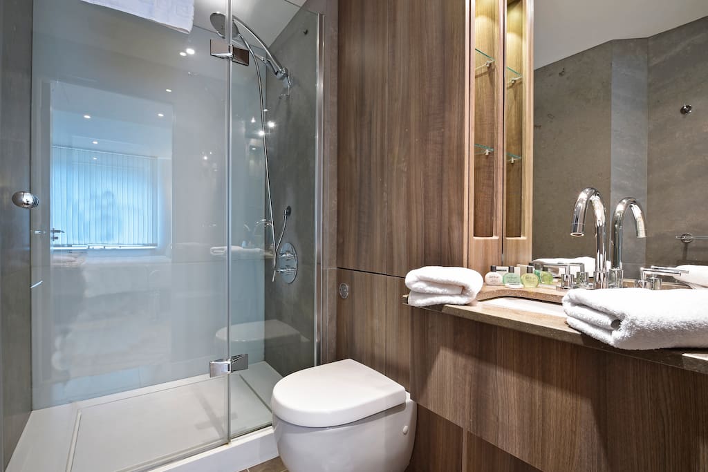 Full Bathroom with Walk-In Shower