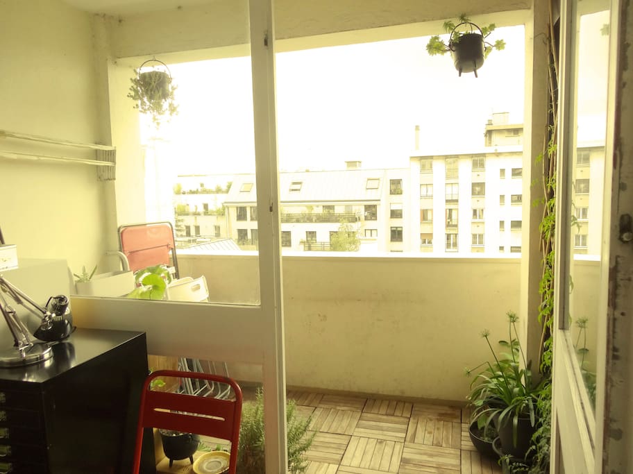 balcony in one of the bedroom