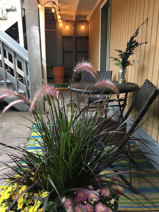 Private outdoor patio