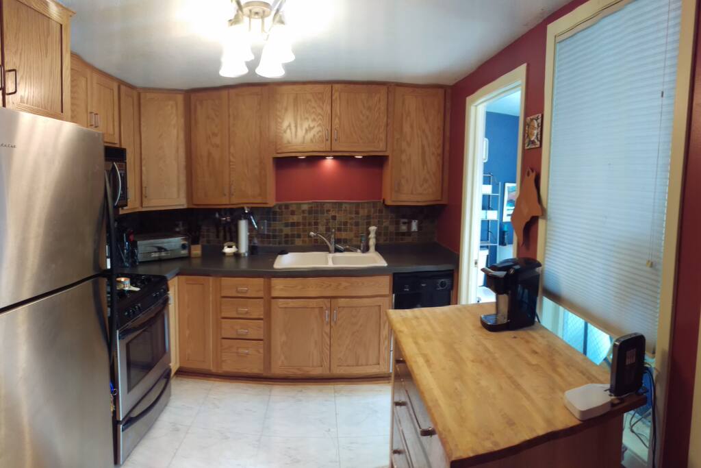 Kitchen with all the necessities.