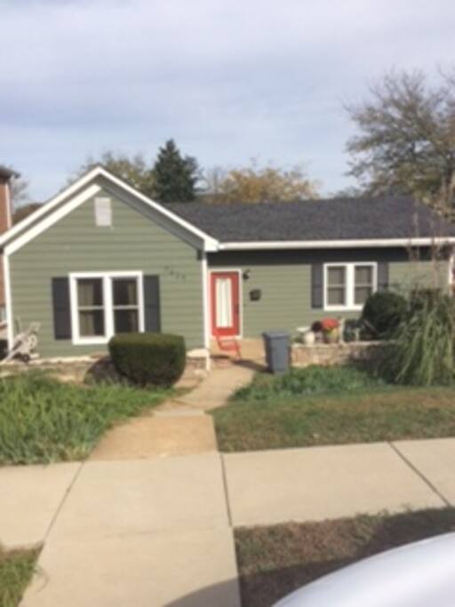 I recently painted the outside of the house.