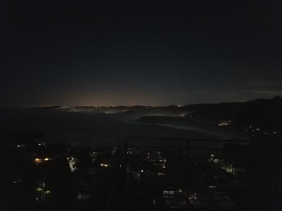 This gorgeous photo was taken from the Penthouse deck at night.