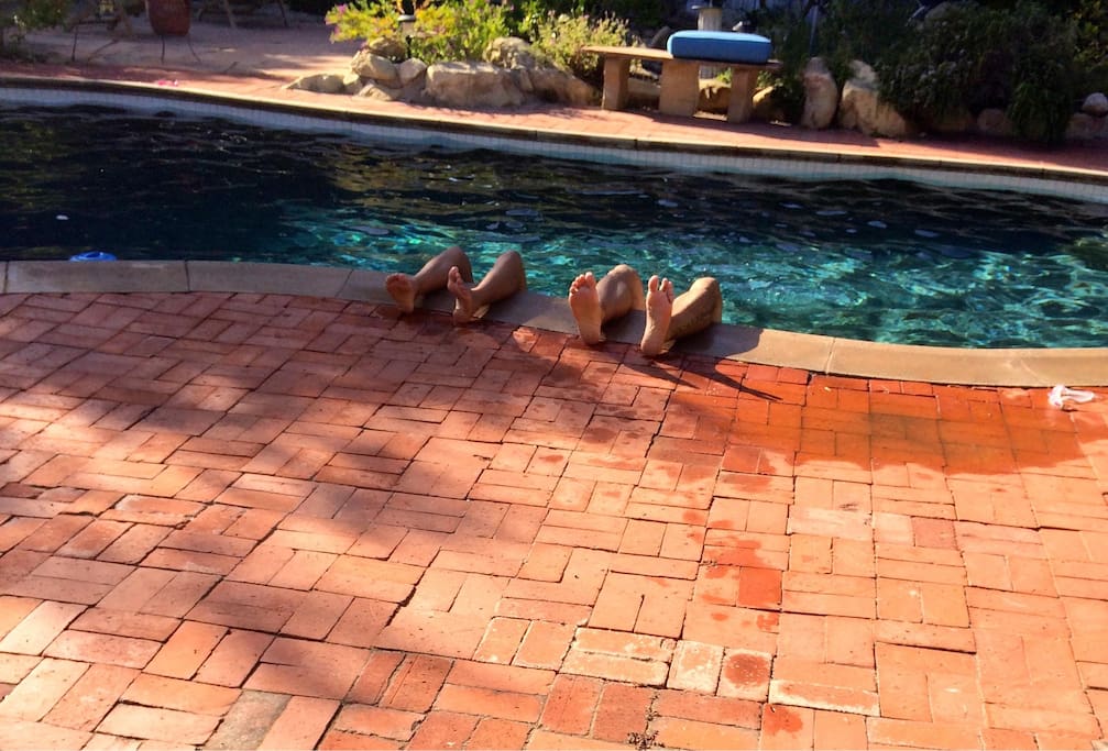 Hangin by the pool