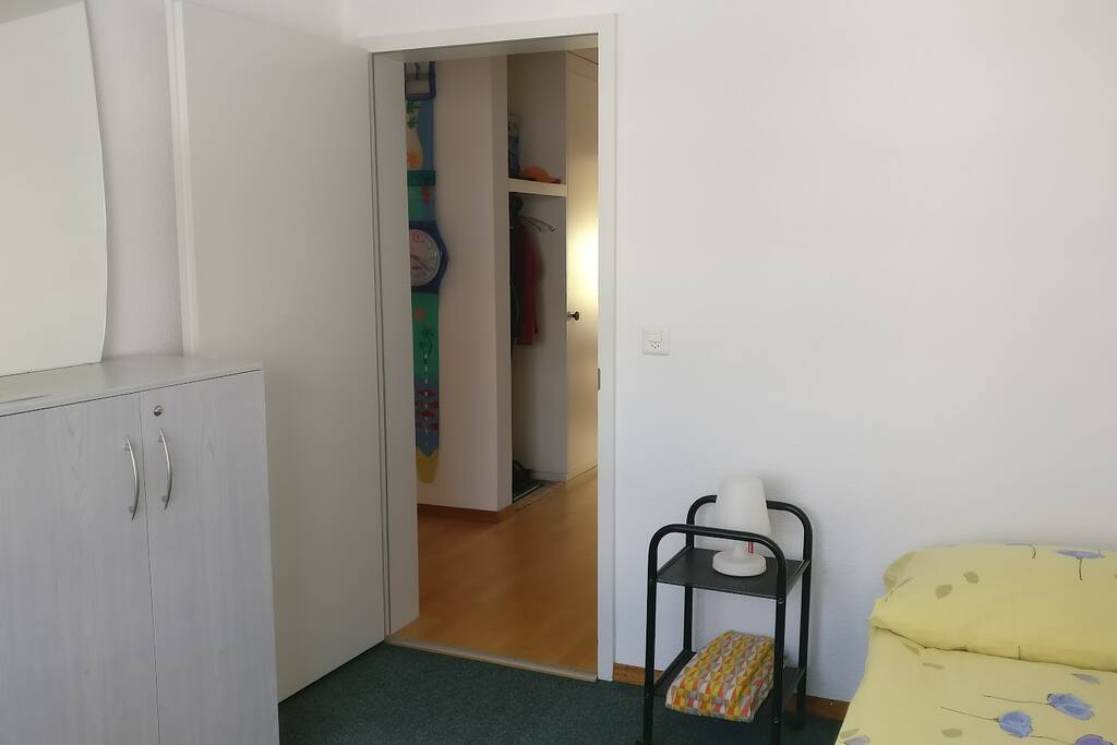 By daylight it's quite attractive, very bright room, with evening sun.