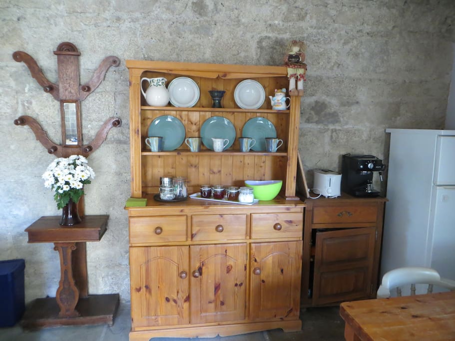 Rustic, refurbished kitchen with everything you may need