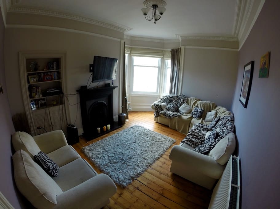 Spacious living room to relax in after a long day of sight seeing