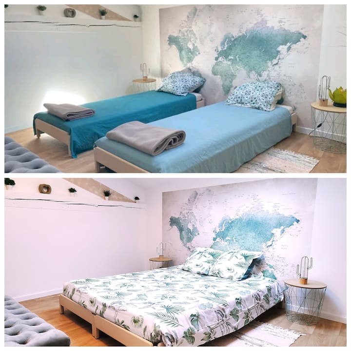 Ამ ოთახის არჩევანი: 2 ერთადგილიანი საწოლი ან ორადგილიანი საწოლი, რომელიც დაჯავშნისას უნდა მიუთითოთ. 