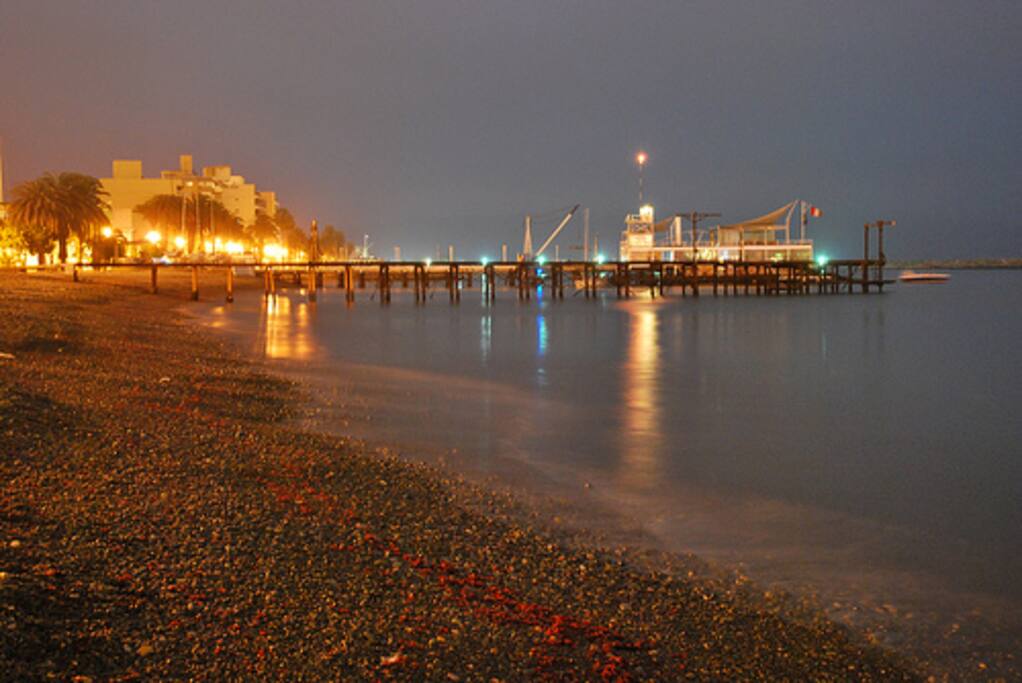 Night view of La Punta