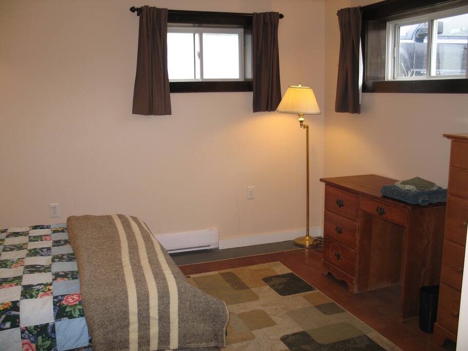 The room is in the basement (finished basement, clean and dry).