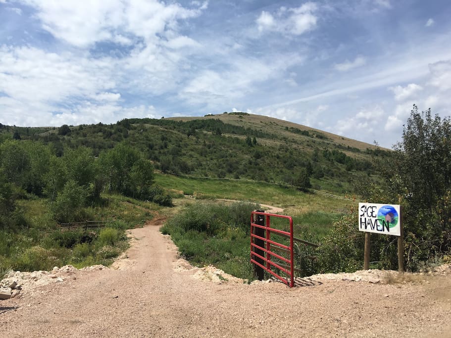 Entrance to the cabin