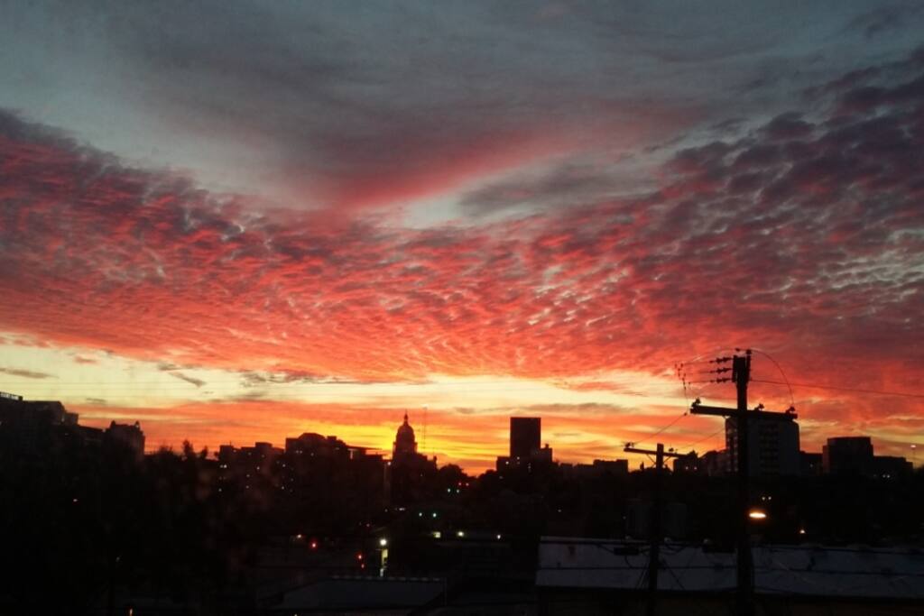 Sunrise from the porch