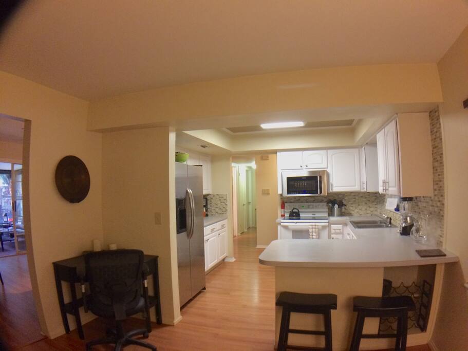 Kitchen from living room