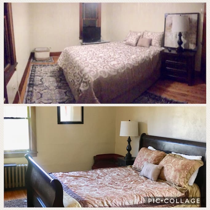 Charming rooms each with queen size bed, tv (basic cable), wifi, and one roll away bed for additional guest