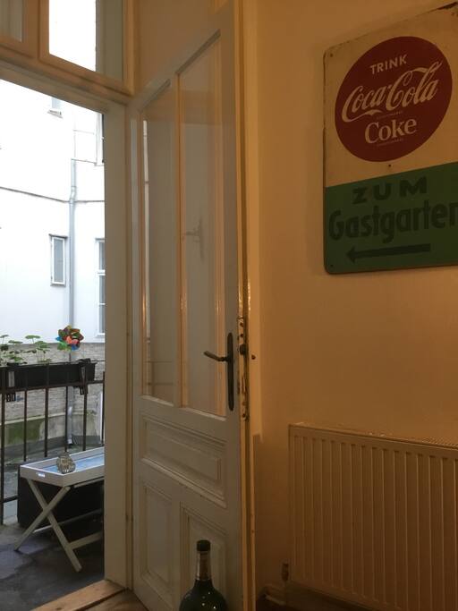 The way to probably the smallest balcony of Vienna ;) ...