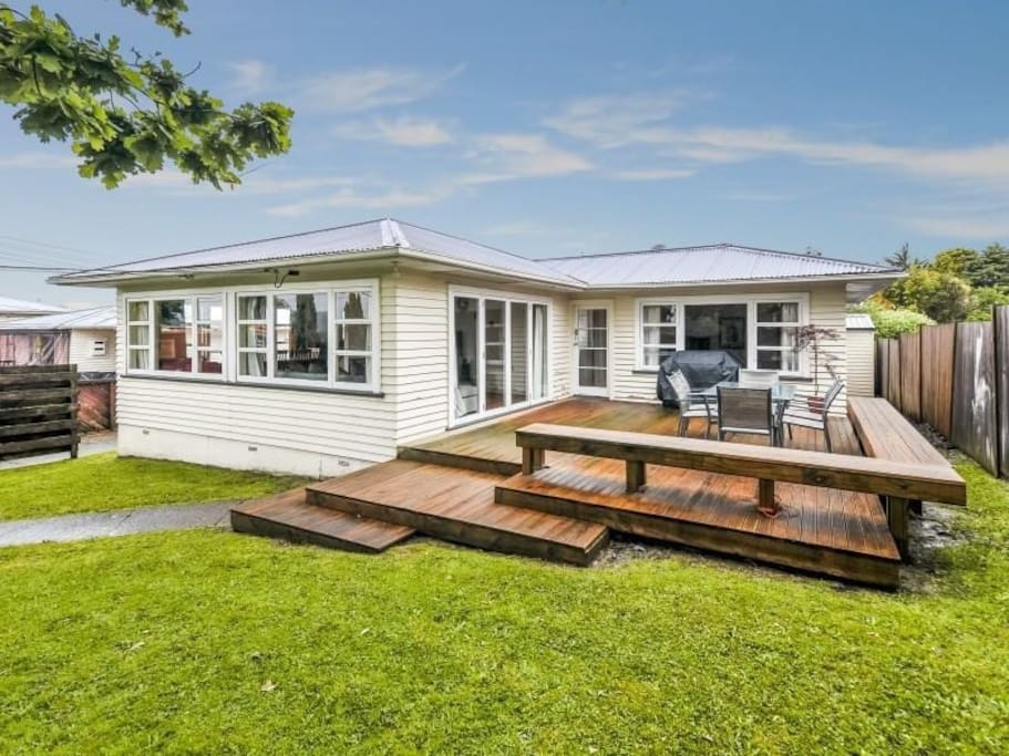 Large entertaining deck to sit back and relax
