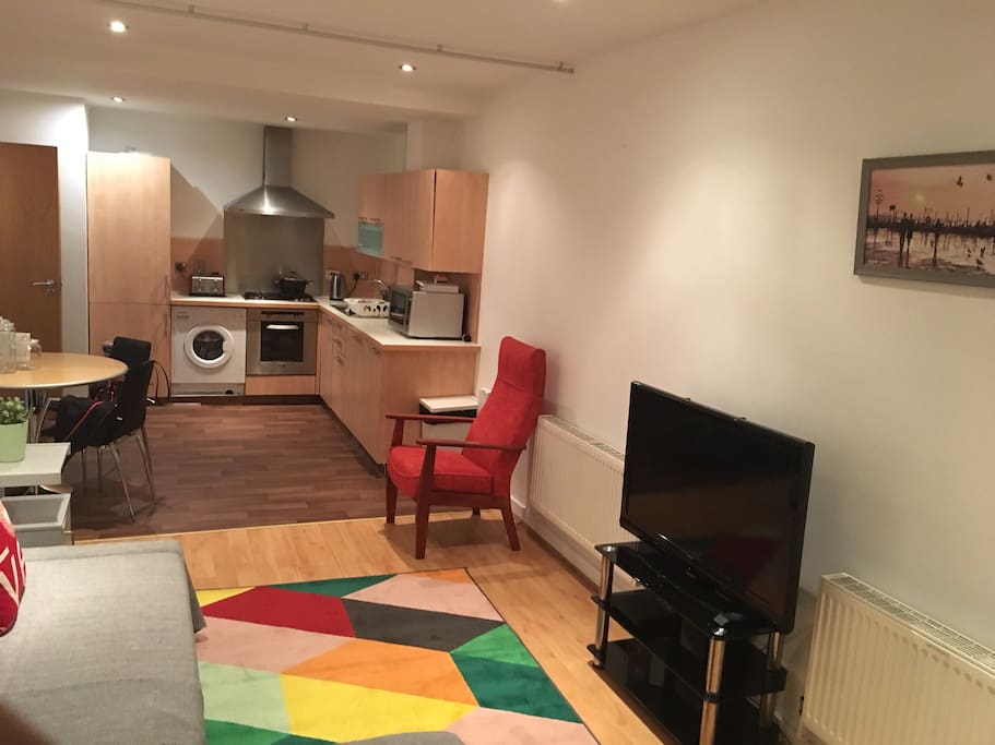 Open plan kitchen and fully equipped