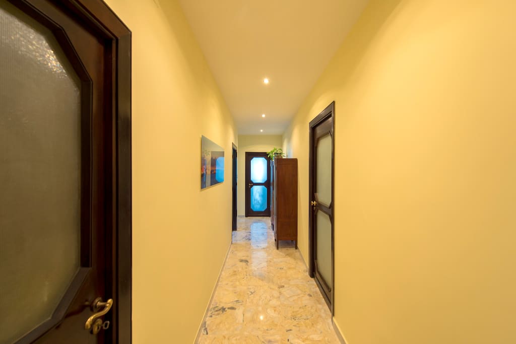 Corridor with closet and laundry