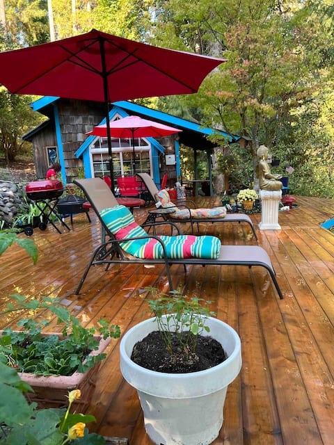 Cottage in the Woods on waterfront property