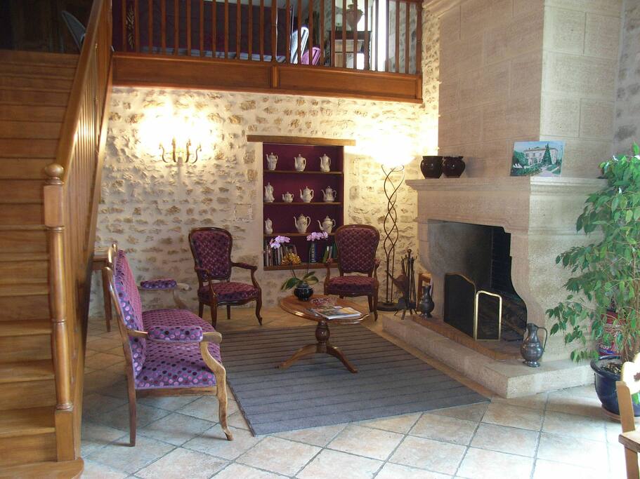 Salon cheminée