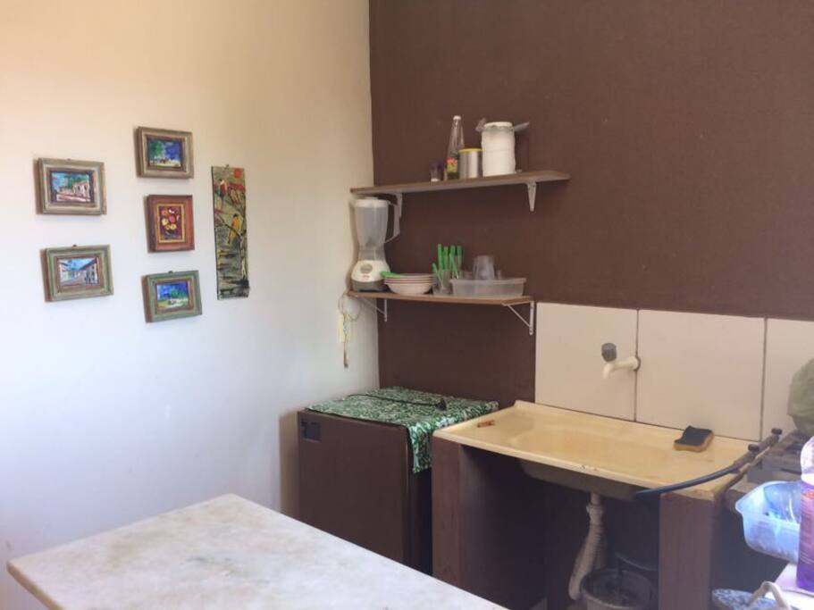 Cozinha junto com o quarto