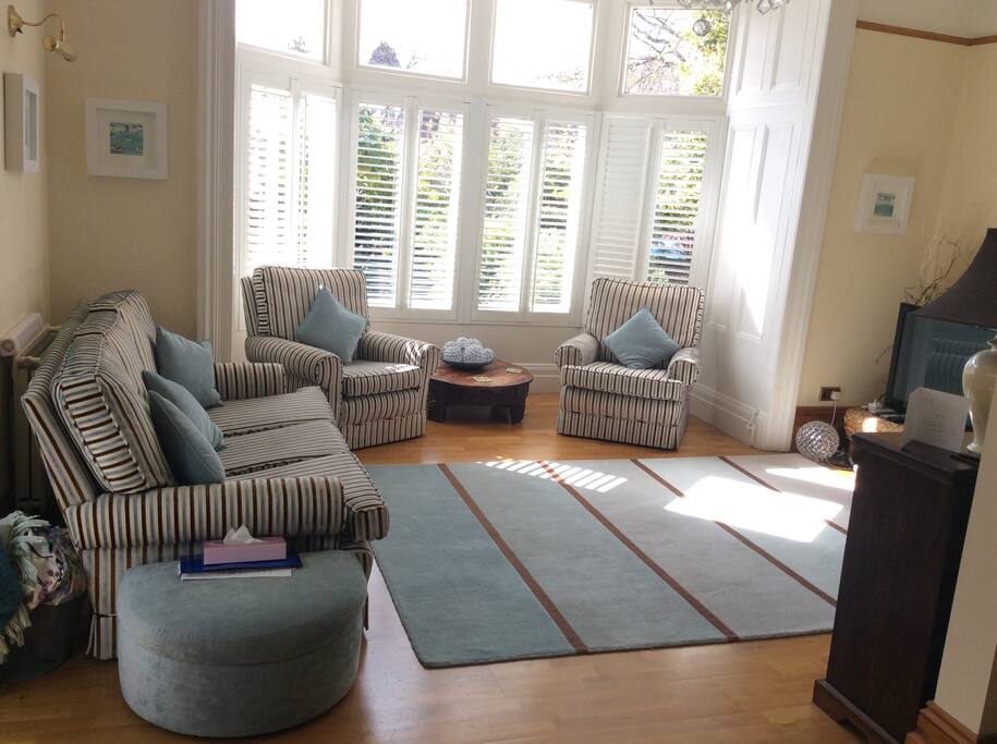 Lounge overlooking garden