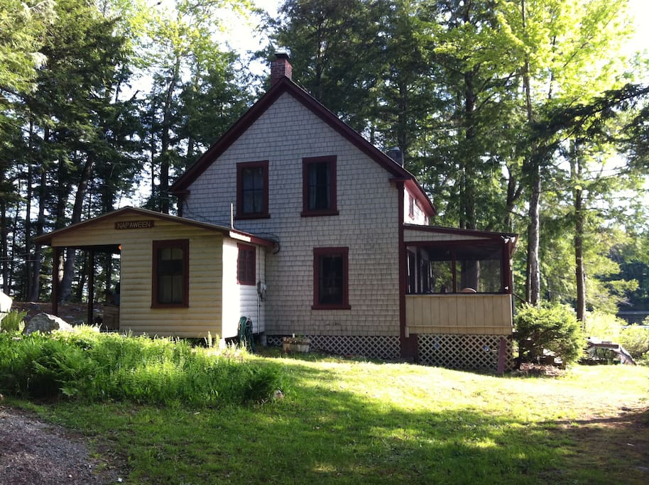 the cottage on a sunny am