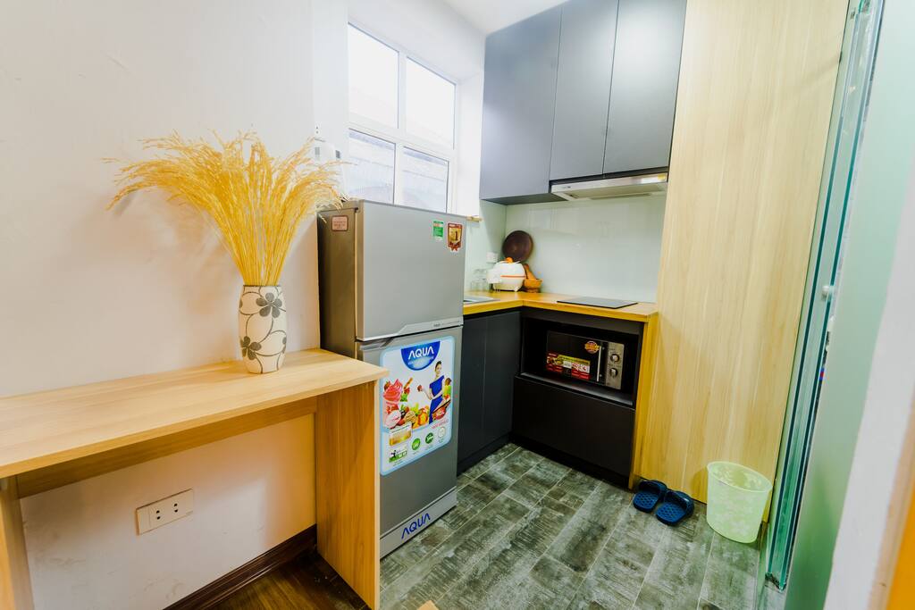 A corner of the kitchenette