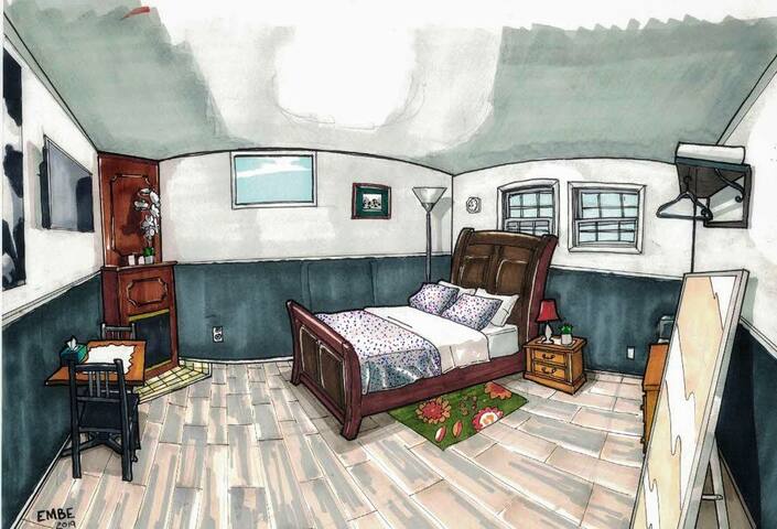 Your Own Private Bedroom and Bathroom..