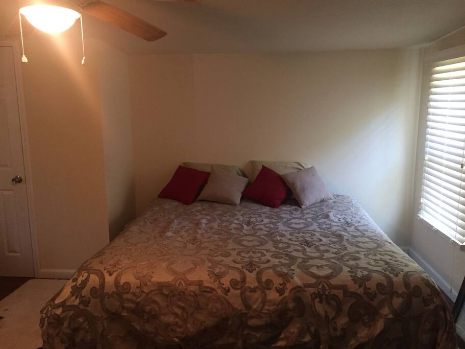 Master bedroom with king bed