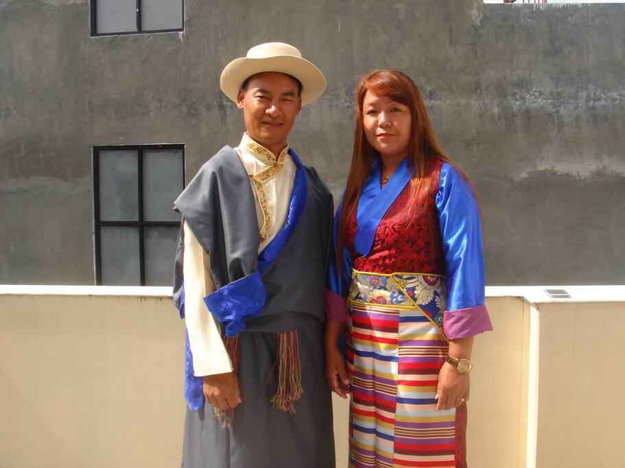 That's us with the traditional Sherpa dress :)