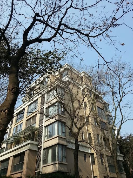 高档小区,我家就在这栋楼上面两层。您住的是上面独立第二层,带花园。