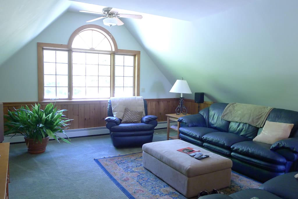 Family room with TV