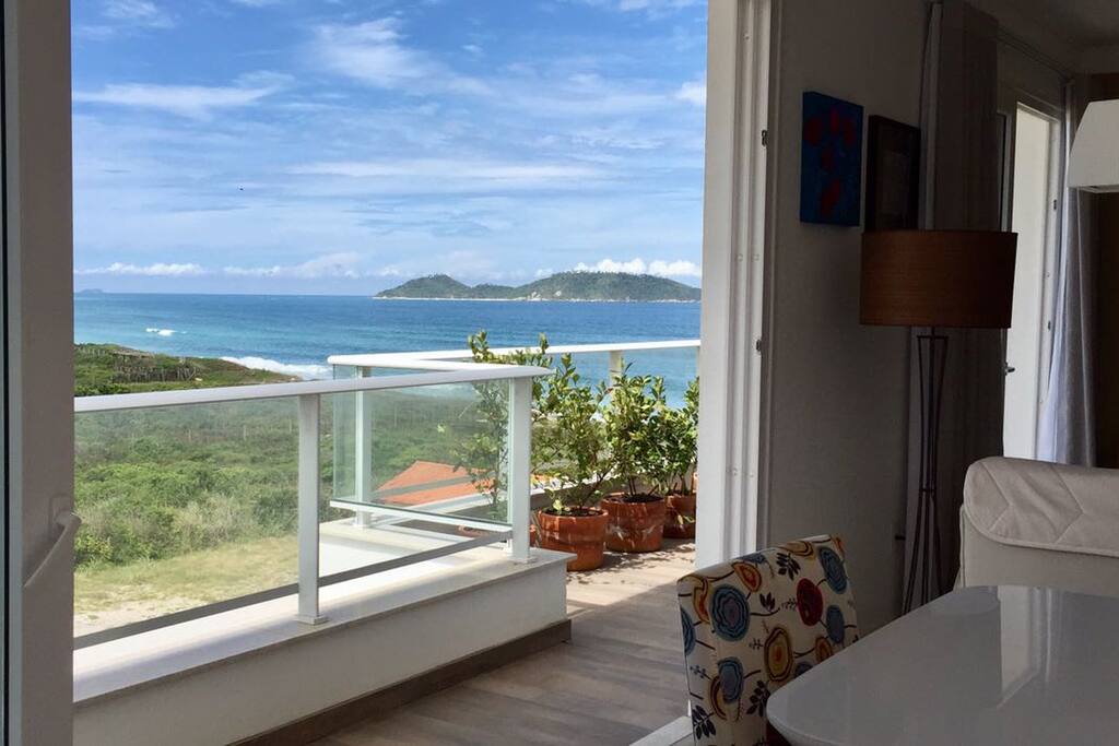 vista da mesa de jantar