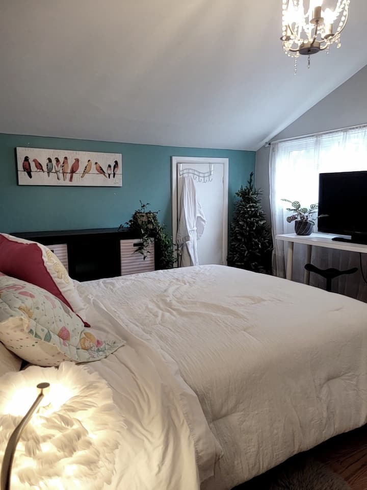 غرفة النوم رقم3 ، سرير بحجم وسط #3.