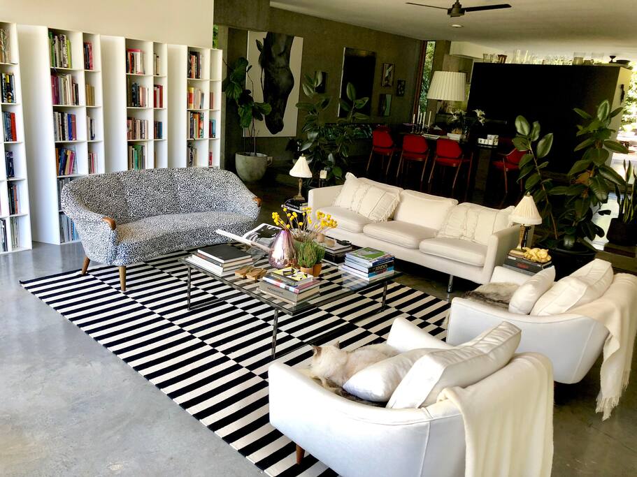 Open plan living area.