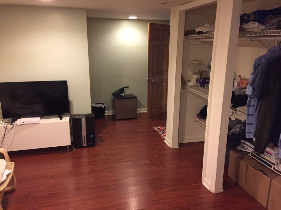 Private room, opposite angle. (TV & mini fridge not included.)
