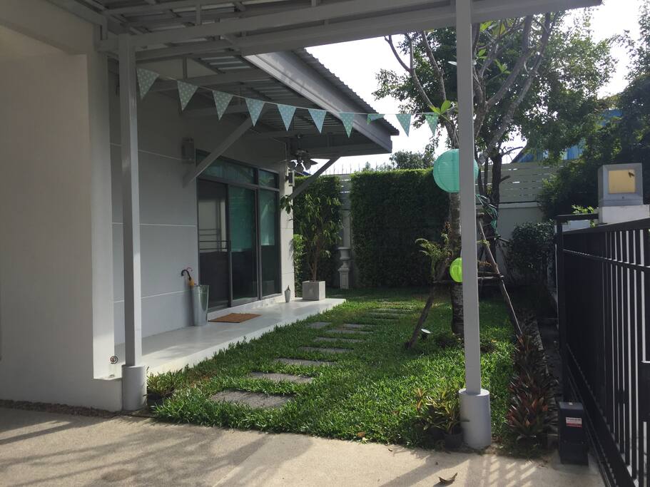 Garden in front of the house