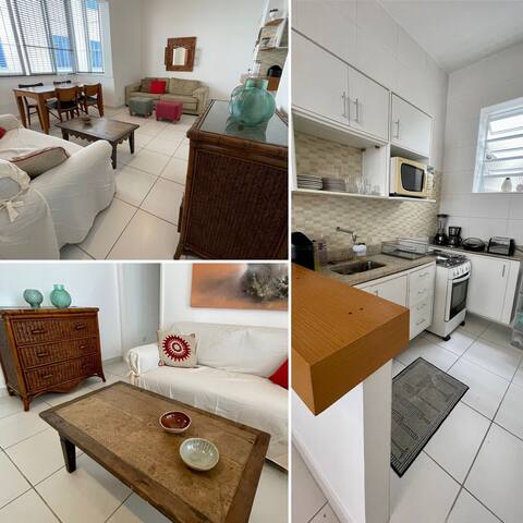 Conforto e silêncio na melhor rua do Leblon.