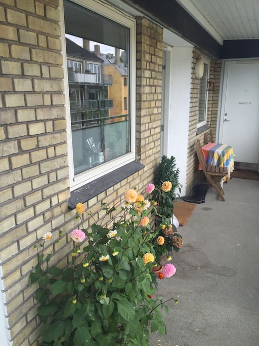 Svalegang / outside Hall entrance