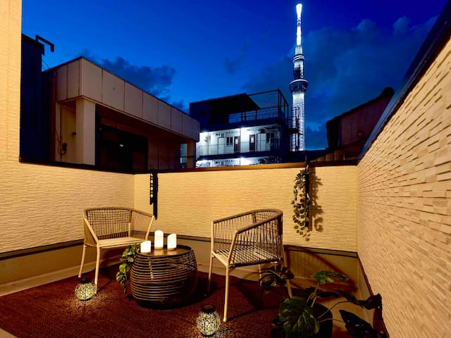 屋上からスカイツリーが綺麗/新築戸建/Max7人 /3LDK