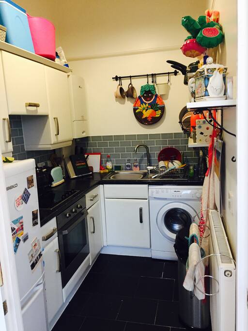 Kitchen- all utensils (and breakfast!) provided.