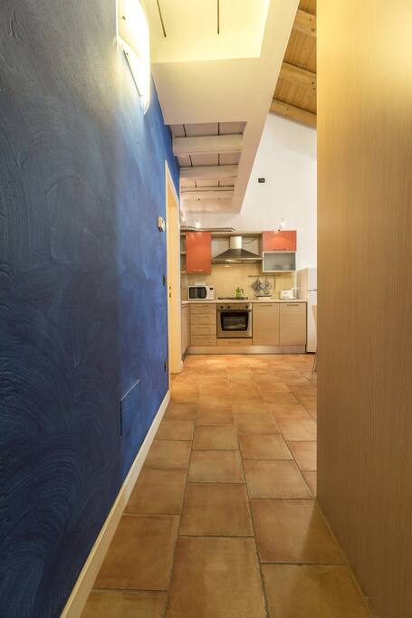 Living room and kitchen